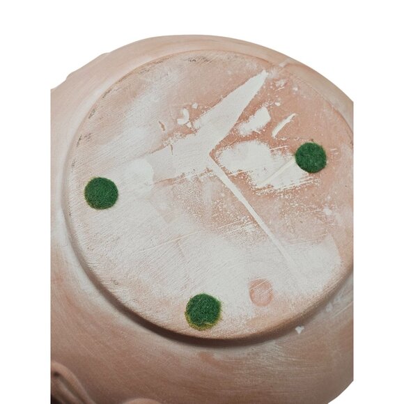 Terracotta Vase With Embossed Grape & Leaf Design - Picture 6 of 8